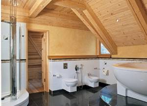 Особенности ванной комнаты в деревянном доме